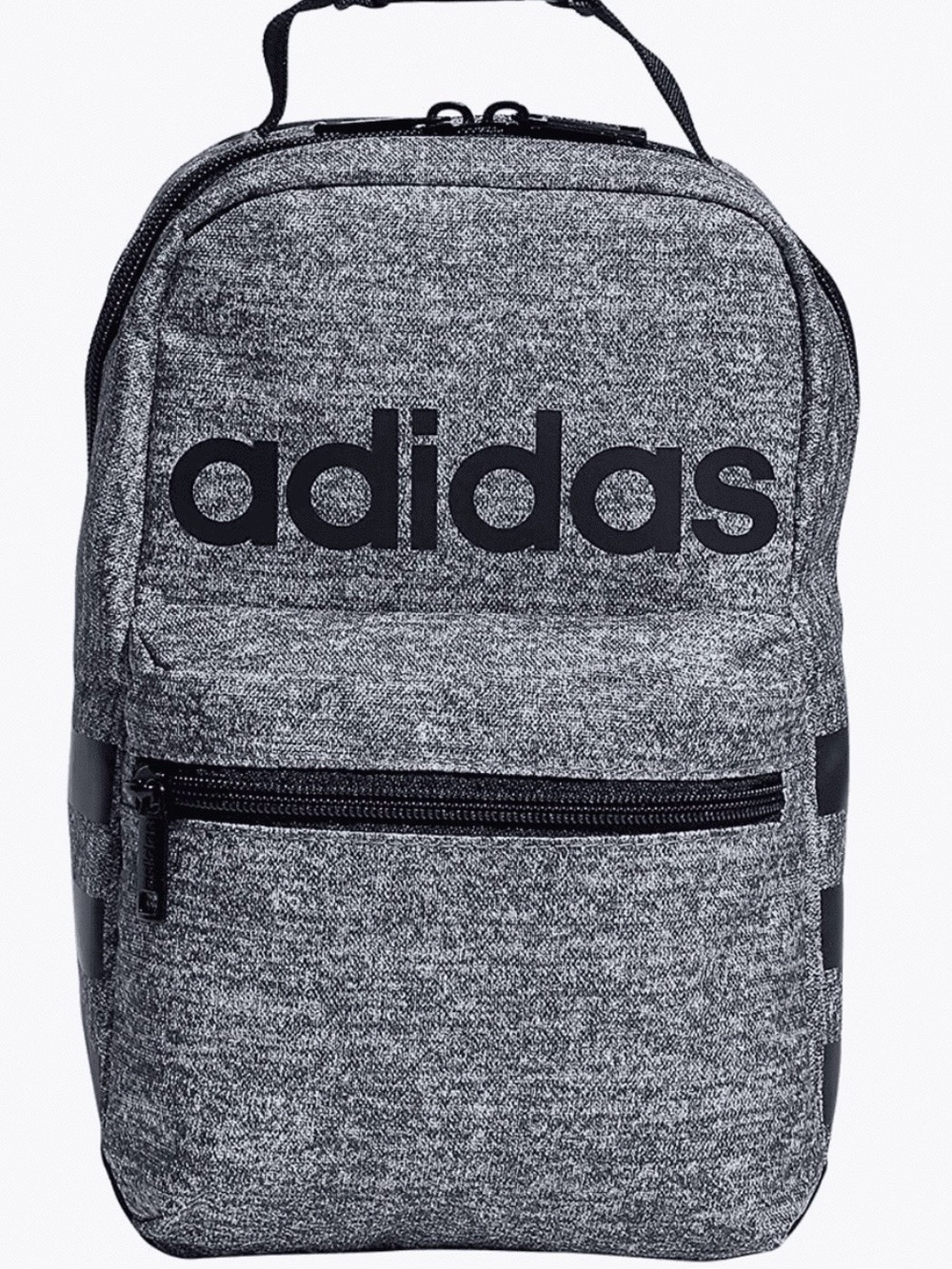 Adidas Santiago 2 Insulated Lunch Bag Cooler Onix Grey Black School Travel